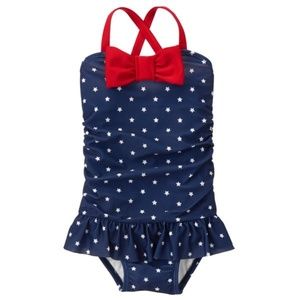 Gymboree Swim - Gymboree Toddler Girl Gym Navy Star Swimsuit 5T Gymboree Swim - Gymboree Toddler Girl Gym Navy Star Swimsuit 5T
